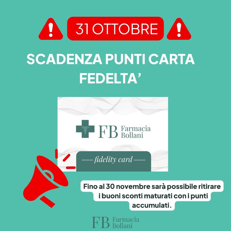 Raccolta punti Fidelity Card: SCADENZA